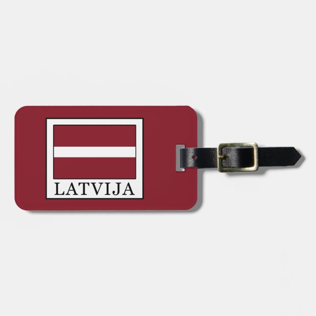 Étiquette À Bagage Latvija (Devant horizontal)