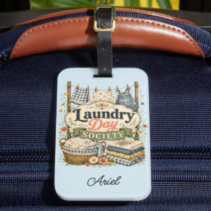 Étiquette À Bagage Laundry Day Society Cottagecore Florales