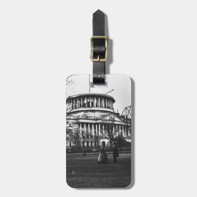 Étiquette À Bagage Le bâtiment de capitol dans DC de Washington (Devant Vertical)