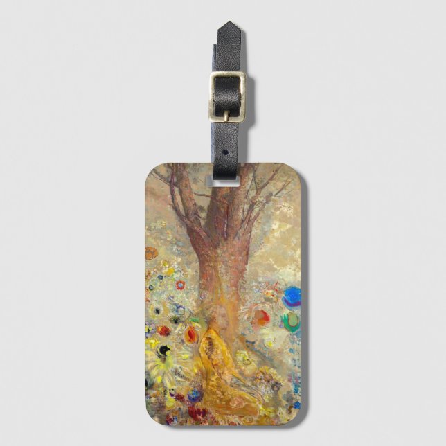 Étiquette À Bagage Le Bouddha | Odilon Redon | (Devant Vertical)