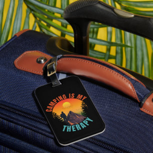 Étiquette À Bagage Le camping est mon cadeau de vacances en plein air