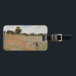 Étiquette À Bagage Le champ de pavot de Monet<br><div class="desc">Chef-d'oeuvre Claude Monet : Champ de pavot</div>