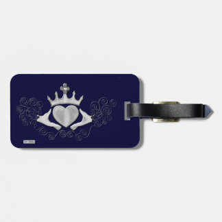 Étiquette À Bagage Le Claddagh (Argent)