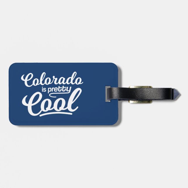 Étiquette À Bagage Le Colorado Est Assez Cool (Dos horizontal)