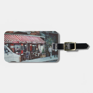 Étiquette À Bagage Le crépuscule du café Tina, numéro de bagage du Ne