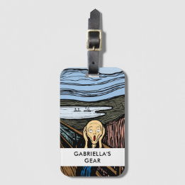 Étiquette À Bagage Le cri par Edvard Munch étiquette de bagage