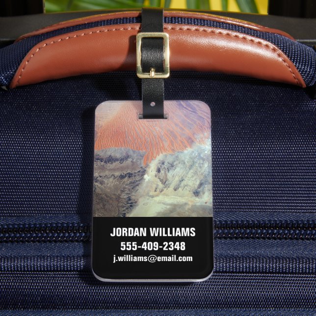 Étiquette À Bagage Le Désert Du Sahara En Algérie, Afrique Du Nord. (Insitu Rectoal 2)