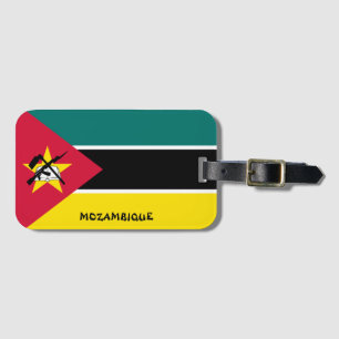 Étiquette À Bagage Le drapeau national du Mozambique patriotique