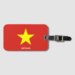 Étiquette À Bagage Le drapeau national du Vietnam patriotique