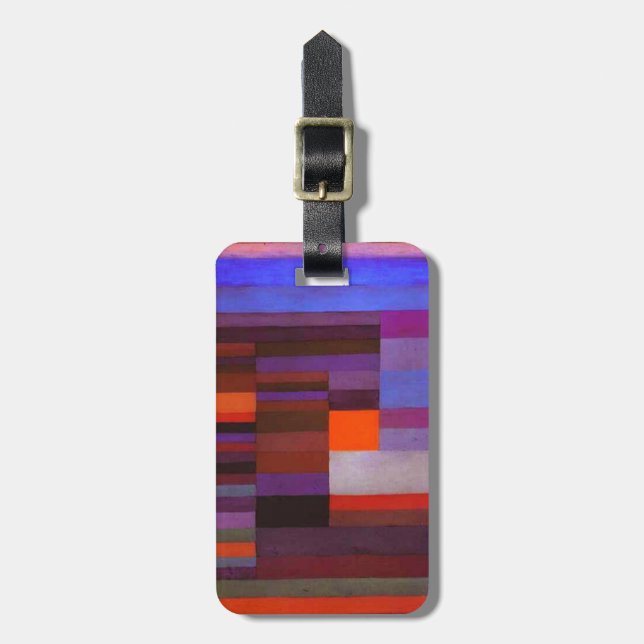 Étiquette À Bagage Le feu de Paul Klee dans l'étiquette de bagage de (Devant Vertical)
