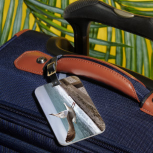 Étiquette À Bagage Le goëland d'Etretat français