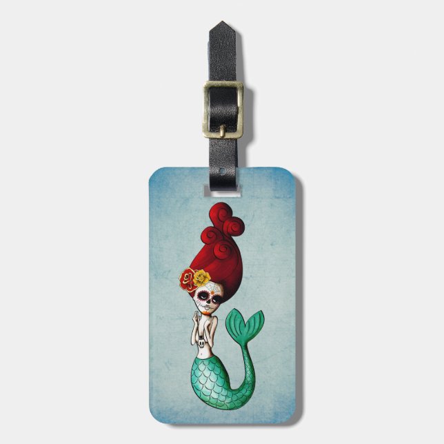 Étiquette À Bagage Le jour de la beauté morte de sirène (Devant Vertical)