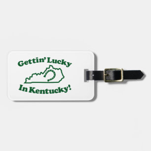 Étiquette À Bagage Le Kentucky chanceux