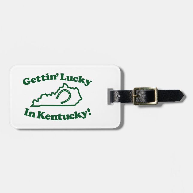 Étiquette À Bagage Le Kentucky chanceux (Devant horizontal)