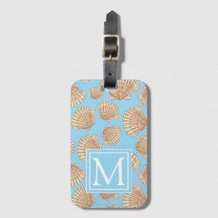 Étiquette À Bagage Le motif vintage de coquillage de style ajoutent