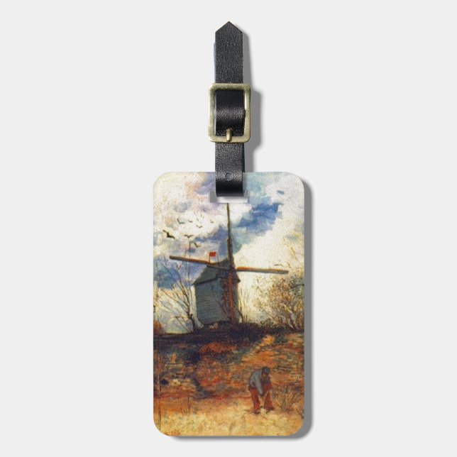 Étiquette À Bagage Le Moulin de la Galette Van Gogh (Devant Vertical)
