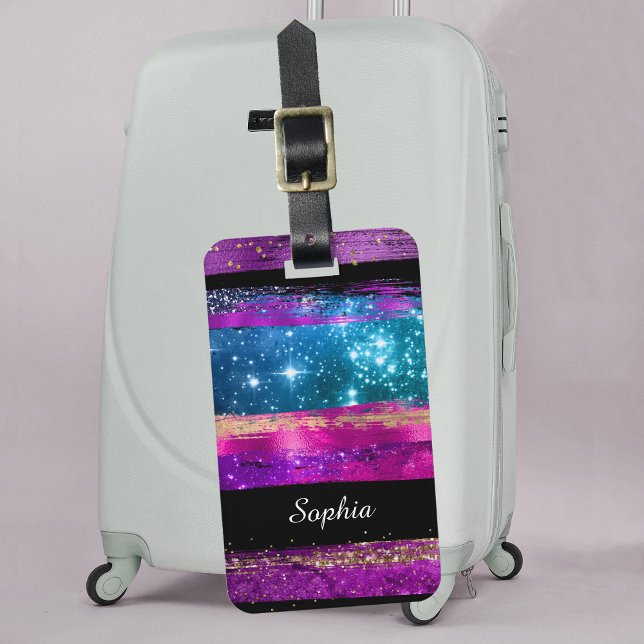 Étiquette À Bagage Le nom de Brush Strokes (Créateur téléchargé)