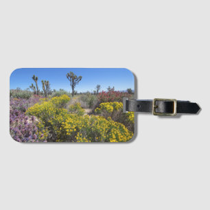 Étiquette À Bagage Le Parc National De Joshua Tree En Fleur