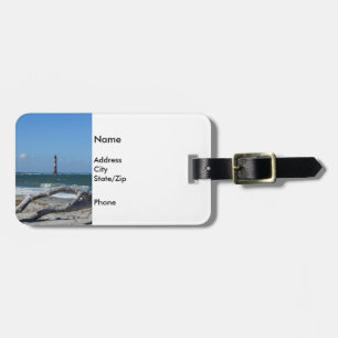 Étiquette À Bagage Le Phare Et L'Arbre De Morris Restent