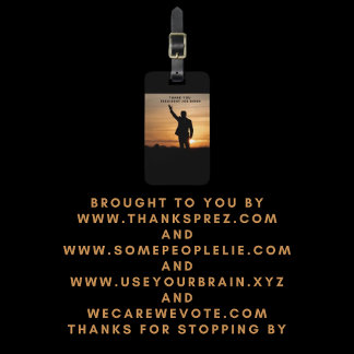 Étiquette À Bagage Le président Merci Joe Biden