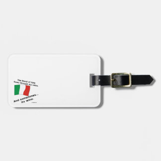 Étiquette À Bagage Le sang italien coule dans les veines parfois c'es