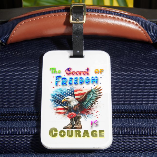 Étiquette À Bagage Le secret de la liberté est le courage (Insitu Rectoal 2)