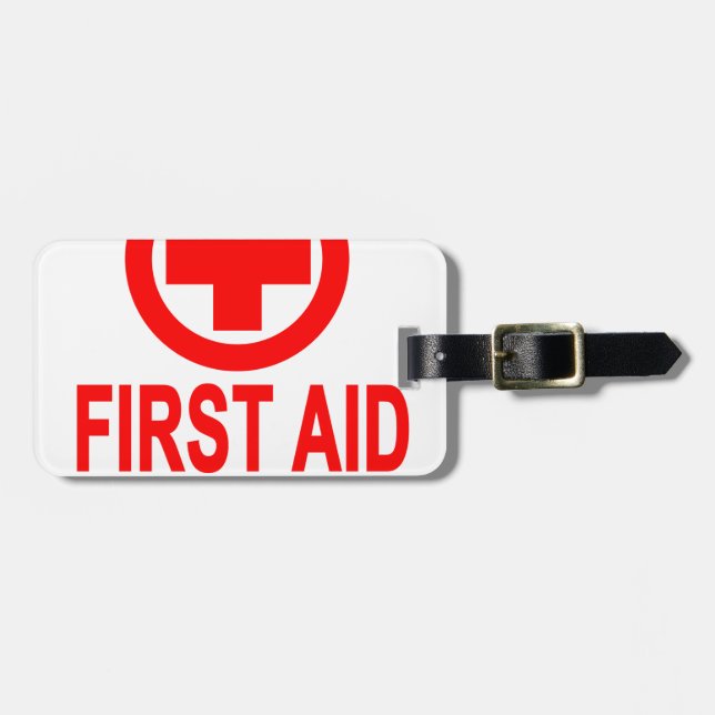 Étiquette À Bagage Le T-Shirts.png des femmes de premiers secours (Devant horizontal)