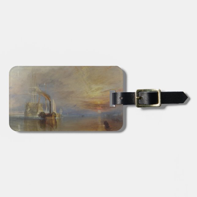 Étiquette À Bagage Le Temeraire de combat (par J.M.W. Turner) (Devant horizontal)