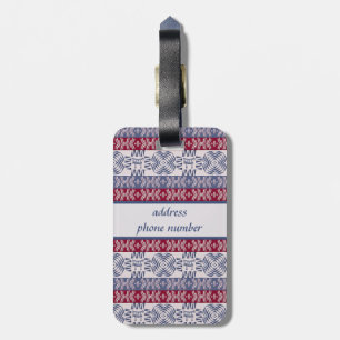 Étiquette À Bagage Le tribal africain ethnique barre le modèle