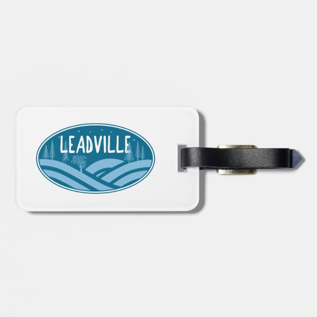 Étiquette À Bagage Leadville Colorado Extérieur (Dos horizontal)