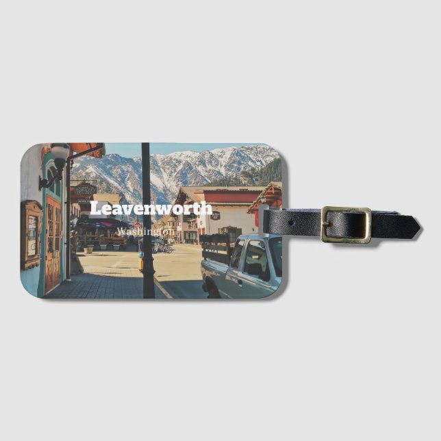 Étiquette À Bagage Leavenworth - Washington  (Devant Horizontal)
