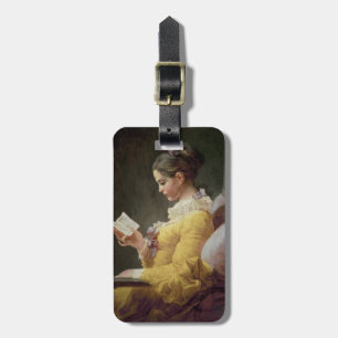 Étiquette À Bagage Lecture de jeune fille, c.1776