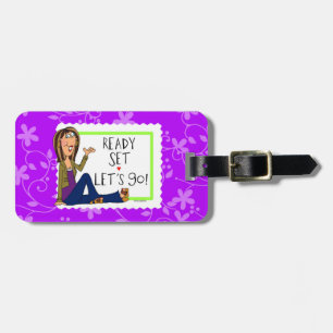 Étiquette À Bagage L'ensemble prêt nous a laissés partir étiquette de