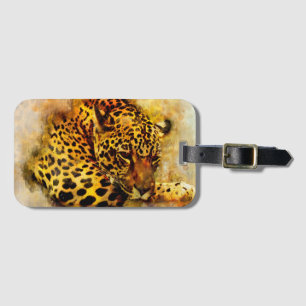 Étiquette À Bagage Leopard