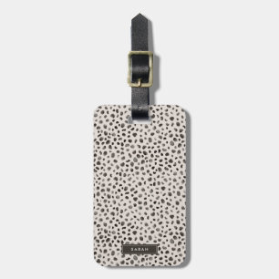 Étiquette À Bagage Leopard Cheetah Motif de peau animale sauvage