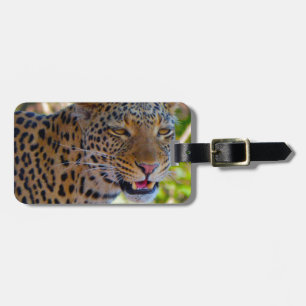 Étiquette À Bagage Leopard tacheté