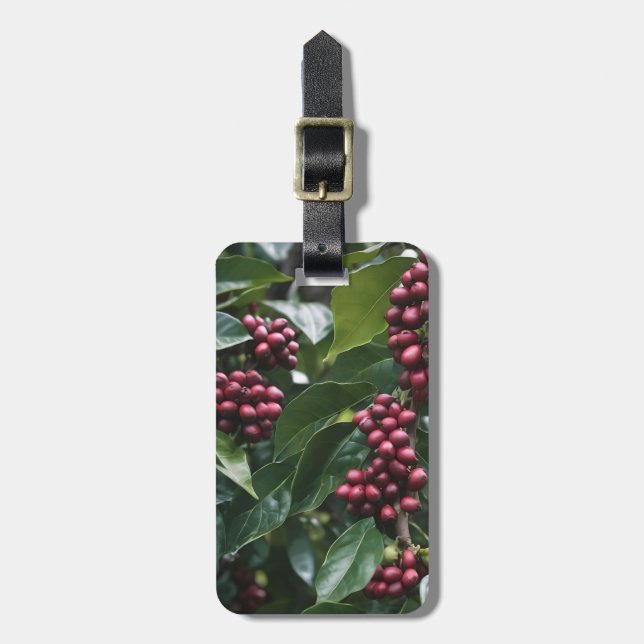 Étiquette À Bagage Les amateurs de café Café, (Devant Vertical)