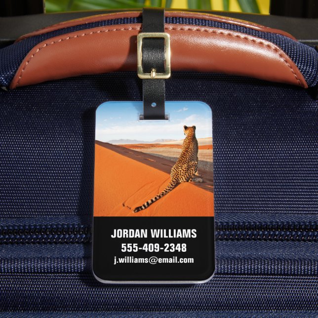 Étiquette À Bagage Les déserts | Désert de Cheetah Savannah (Insitu Rectoal 2)
