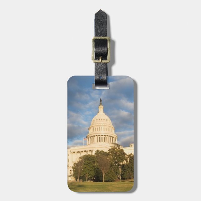 Étiquette À Bagage Les Etats-Unis, Washington DC, bâtiment de capitol (Devant Vertical)