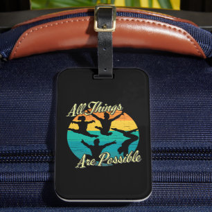 Étiquette À Bagage Les filles Gymnastique - Tout est possible