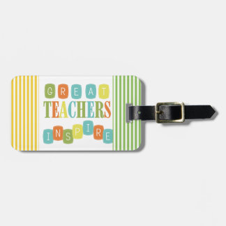Étiquette À Bagage Les grands professeurs inspirent
