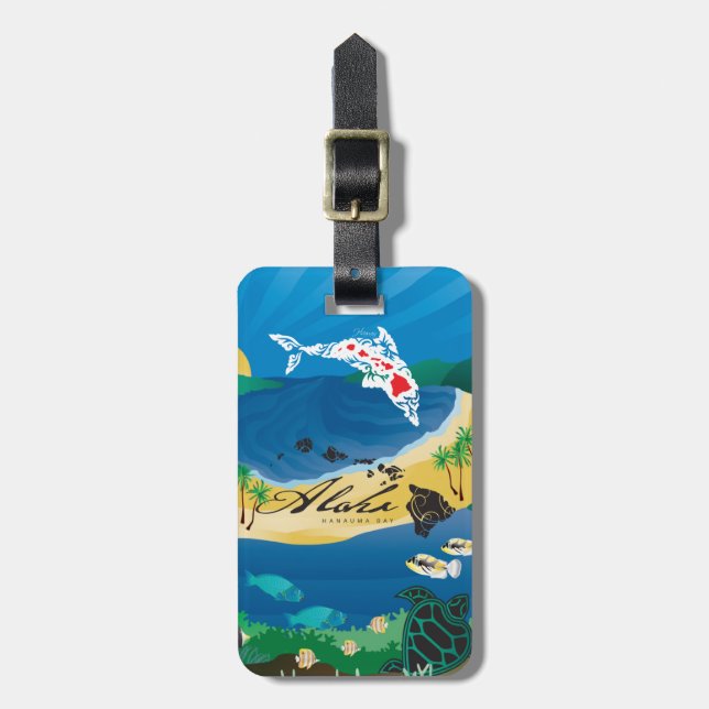 Étiquette À Bagage Les îles d'Aloha Hawaii (Devant Vertical)