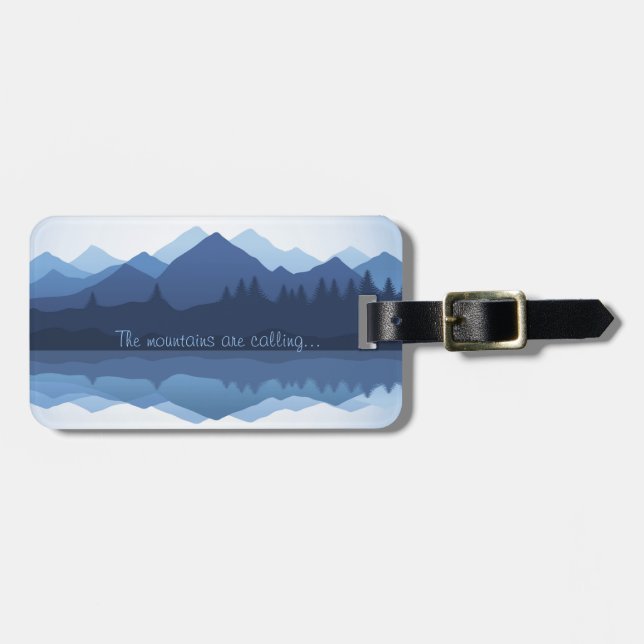 Étiquette À Bagage Les montagnes appellent les étiquettes des bagages (Devant horizontal)
