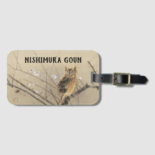 Étiquette À Bagage Les premières fleurs de prune par Nishimura Goun, 