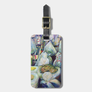 Étiquette À Bagage Les saveurs séchées au soleil de Singapour