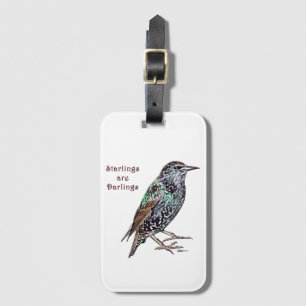 Étiquette À Bagage Les Starlings Sont Des Darlings