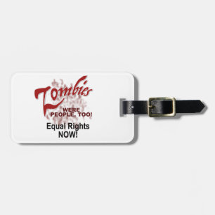 Étiquette À Bagage les zombies étaient aussi des gens