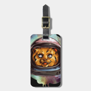 Étiquette À Bagage L'espace Kitty ira hardiment ..... Oui, c'est un