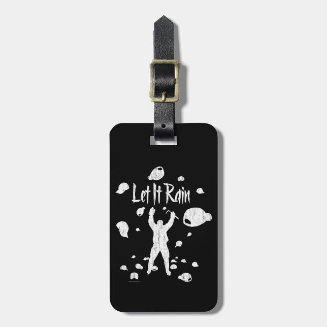 Étiquette À Bagage Let It Rain (Hockey) (Devant Vertical)