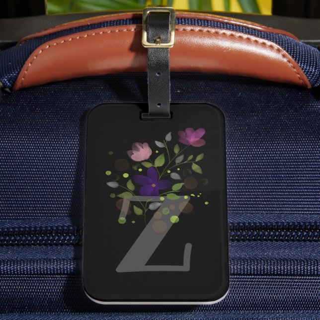 Étiquette À Bagage LETTRE INITIALE Z PLUS DRAPEAU DE CONCEPTION Flora (Insitu Rectoal 2)